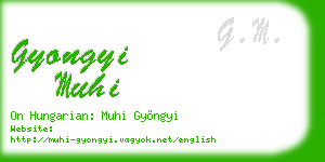 gyongyi muhi business card